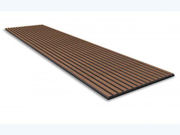 Wandpaneel Jangal Solid 10000 Walnut MDF Furnier (2400x600x22mm)